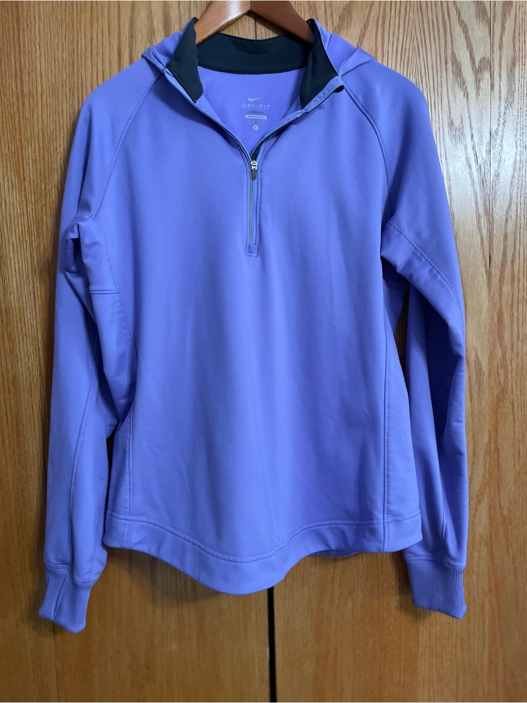 Nike Purple Dri-Fit Half-Zip Hoodie